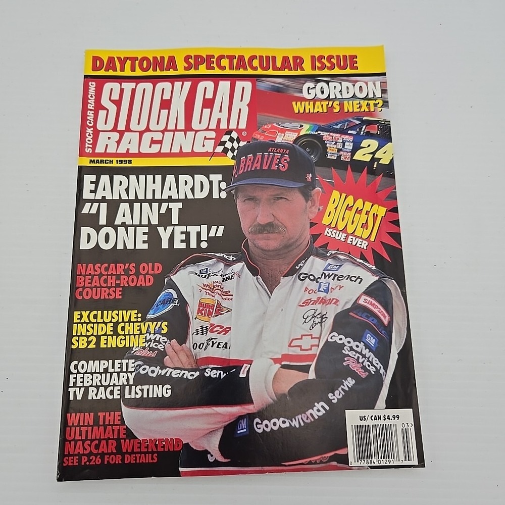 Stock Car‎ Racing Magazine March 1998 Dale Earnhardt Nascar Jeff Gordon Daytona